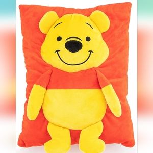 New With Tags Jay Franco Disney Winnie The Pooh 3D Snuggle Pillow Super Soft 15"